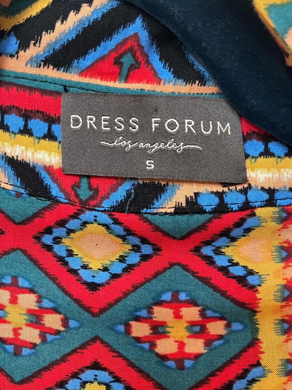 Colorful Printed Long Duster Jacket Coverup - Picture 5 of 5